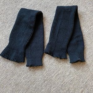 Thigh high black legwarmers, vintage 1980’s